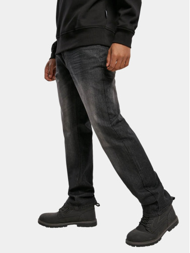Southpole / Straight fit jeans Streaky Basic Denim Regular Fit in zwart