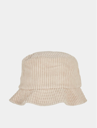 Flexfit Bucket hat / Vissershoed Big Corduroy Gebroken wit