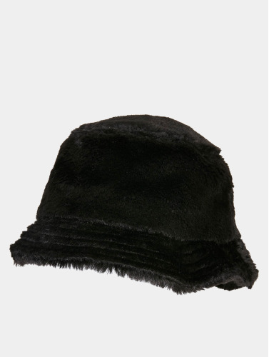 Flexfit Bucket hat / Vissershoed Fake Fur Zwart