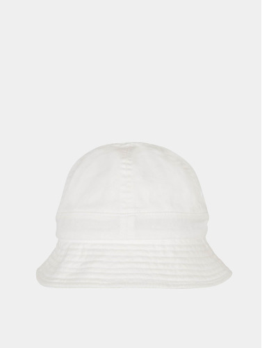 Flexfit Bucket hat / Vissershoed Eco Washing Flexfit Notop Tennis Wit