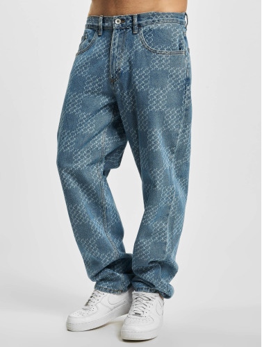 Redefined Rebel / Loose fit jeans RRTokyo Print in blauw