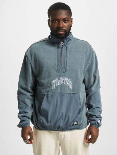 Starter Black Label Sweater/trui -XL- Thunder Polar Fleece Halfzip Grijs