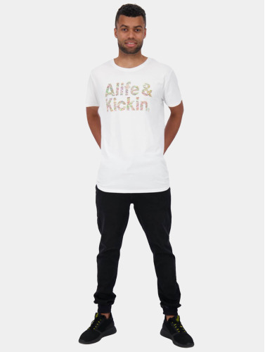 Alife & Kickin / t-shirt Logo Icon in wit