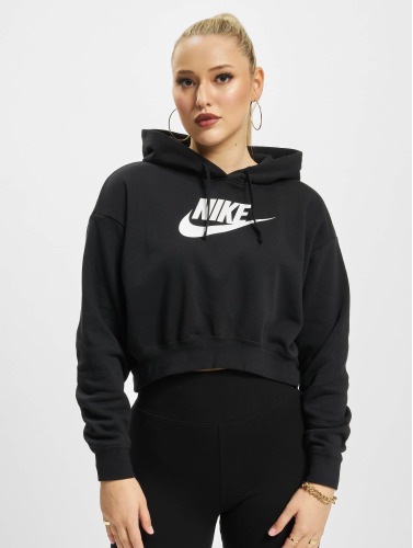 Nike / Hoody Club Fleece GX Crop in zwart