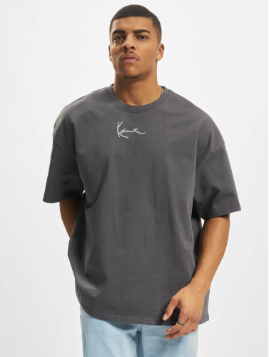 Karl Kani / t-shirt Small Signature Heavy Jersey in grijs