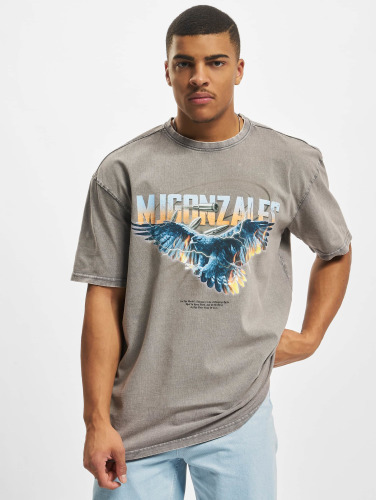 MJ Gonzales / t-shirt Eagle V.2 Acid Washed Heavy Oversize in grijs