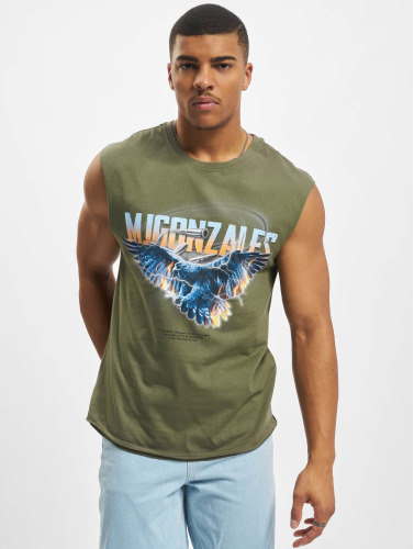 MJ Gonzales / t-shirt Eagle V.2 Sleeveless in olijfgroen