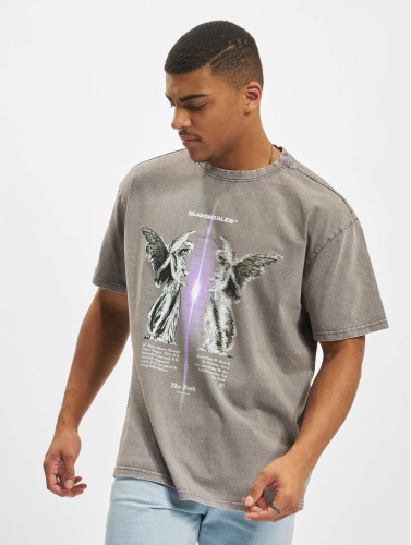 MJ Gonzales / t-shirt The Truth V.1 Acid Washed Heavy Oversize in grijs