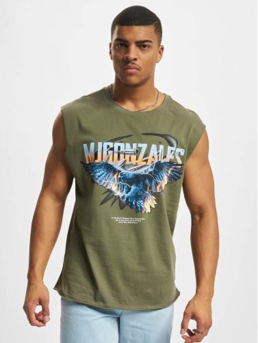 MJ Gonzales / t-shirt Eagle V2. Sleeveless in olijfgroen