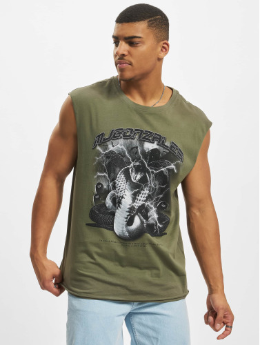 MJ Gonzales / t-shirt Toxic V.2 X Sleeveless in olijfgroen