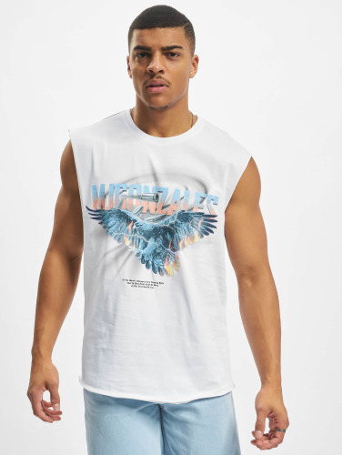 MJ Gonzales / t-shirt Eagle V.2 Sleeveless in wit
