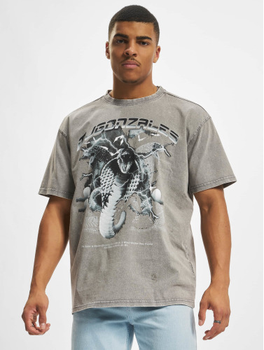 MJ Gonzales / t-shirt Toxic V.2 Acid Washed Heavy Oversize in grijs