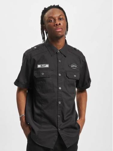 Brandit / overhemd Luis Vintage Short Sleeve in zwart