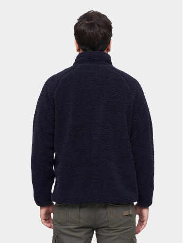 Urban Classics Sweater/trui -XL- Teddyfleece Troyer Blauw