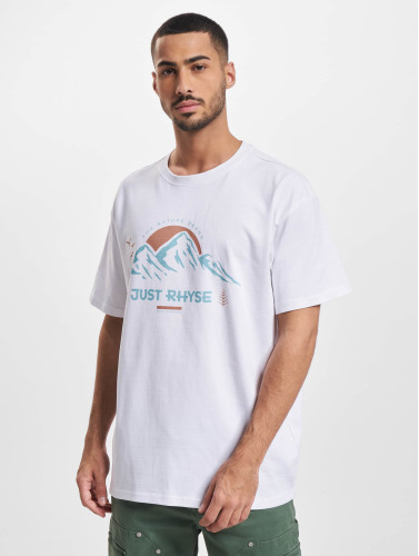Just Rhyse / t-shirt Mountain Explorer Heavy Oversized in wit