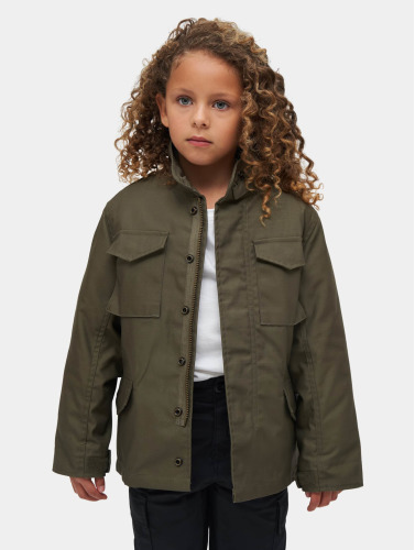 Urban Classics Kinder Jacket -Kids 158/164- M65 Standard Groen