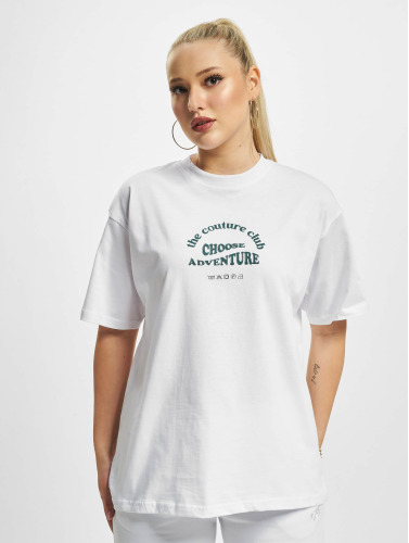 The Couture Club / t-shirt Choose Adventure Oversized in wit