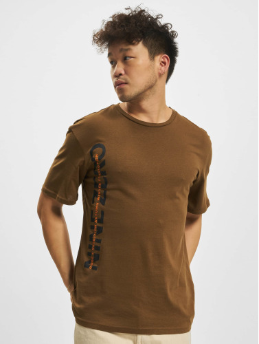 Jack & Jones / t-shirt Mapping Text Crew Neck in bruin