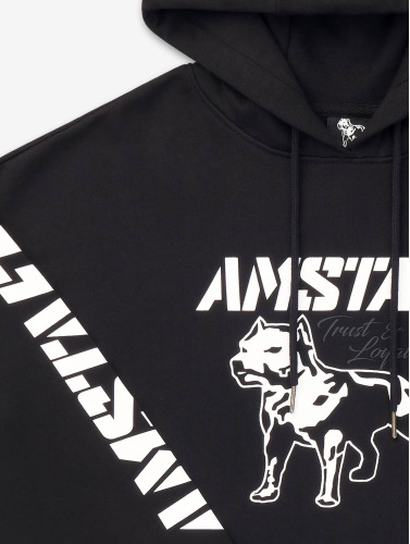 Amstaff / Hoody Woman Logo in zwart