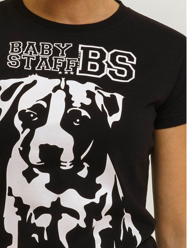 Babystaff / t-shirt Puppy in zwart