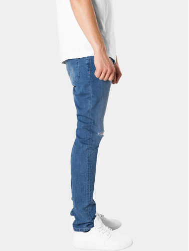 Urban Classics / Slim Fit Jeans Knee Cut Slim Fit in blauw