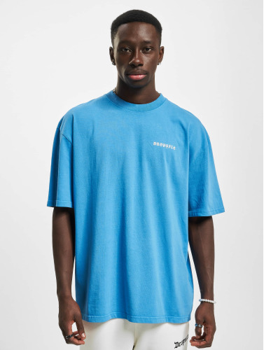 Dropsize / t-shirt Heavy Oversize Circle Design in blauw