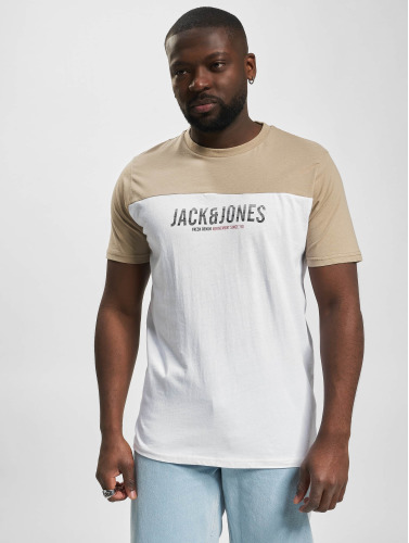 Jack & Jones / t-shirt Dan Blocking O Neck in beige
