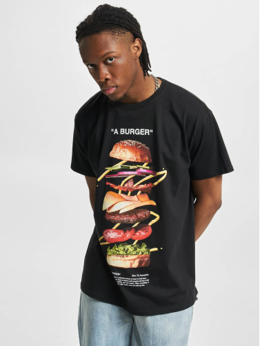 Mister Tee Heren Tshirt -L- A Burger Zwart