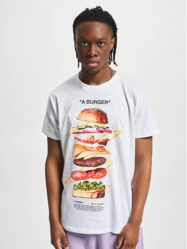 Mister Tee Heren Tshirt -XL- A Burger Wit