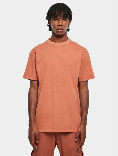 Urban Classics Heren Tshirt -3XL- Heavy Oversized Garment Dye Oranje