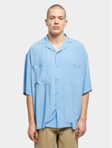 Urban Classics Overhemd -M- Oversized Resort Blauw
