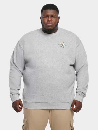 Urban Classics Crewneck sweater/trui -L- Cloudy Grijs