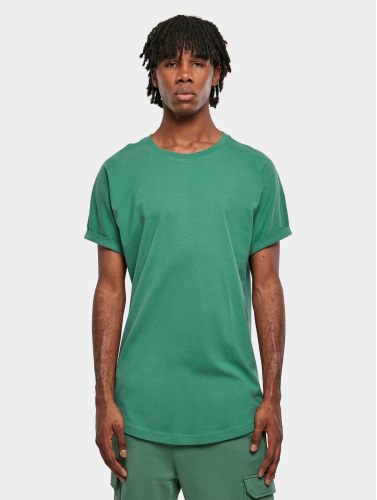 Urban Classics Heren Tshirt -5XL- Long Shaped Turnup Groen