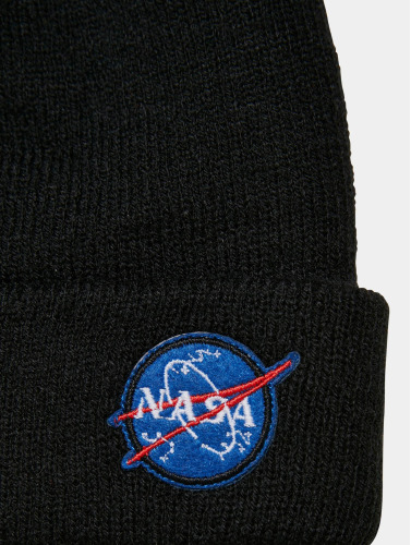 Mister Tee NASA Kinder beanie -L/XL- NASA Embroidery Zwart