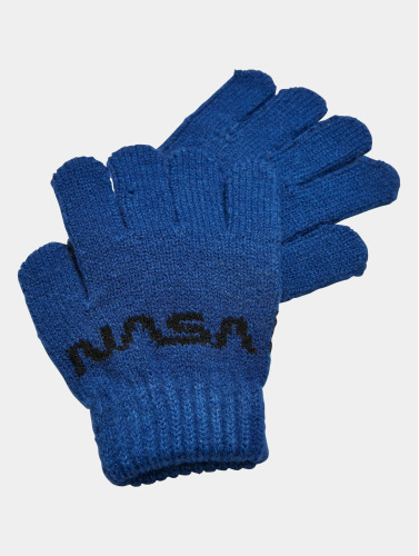 Mister Tee / handschoenen Nasa Knit Kids in blauw
