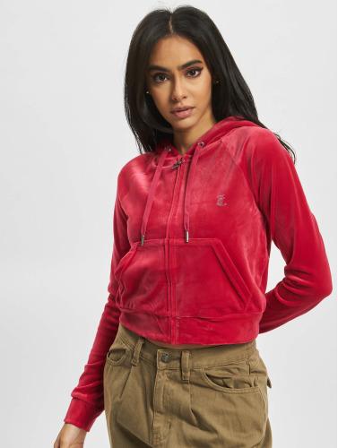 Juicy Couture / Sweatvest Classic Velour Juicy Logo in rood