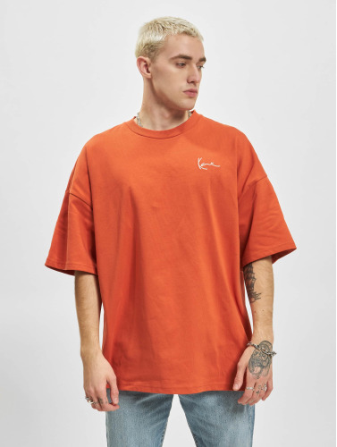 Karl Kani / t-shirt Chest Signature Heavy in oranje