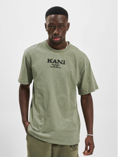 Karl Kani / t-shirt Chest Signature Heavy in groen