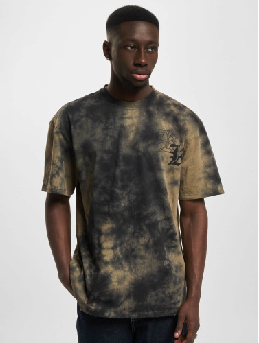 Karl Kani / t-shirt Woven Signature Washed Print in grijs