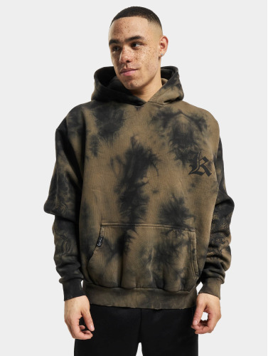 Karl Kani / Hoody Woven Signature Washed Print in grijs