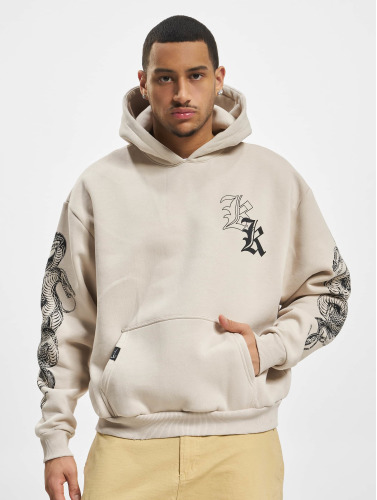 Karl Kani / Hoody Woven Signature Washed Print in beige