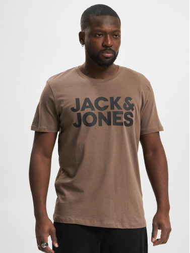 Jack & Jones / t-shirt Corp Logo in bruin