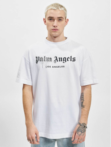 Palm Angels / t-shirt Rhinestone Classic in wit