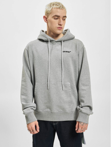Off-White / Hoody Logo Embroidered Organic Cotton in grijs