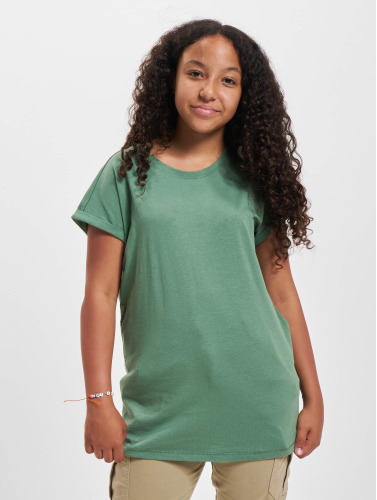 Urban Classics Kinder Tshirt -Kids 146/152- Organic Extended Shoulder Groen