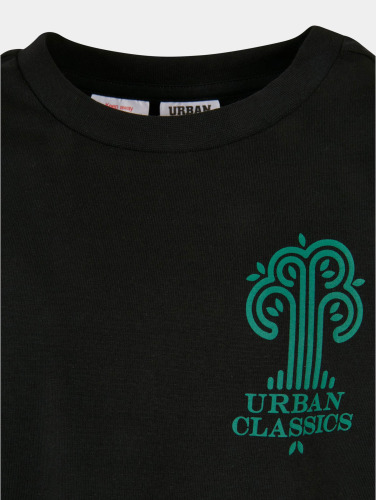 Urban Classics Kinder Tshirt -Kids 158/164- Organic Tree Logo Zwart