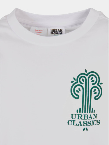 Urban Classics Kinder Tshirt -Kids 146/152- Organic Tree Logo Wit