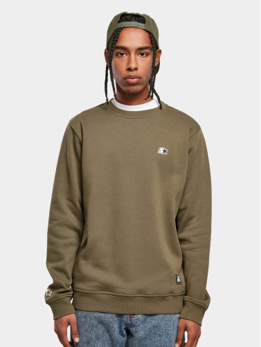 Starter Black Label Crewneck sweater/trui -XL- Essential Olijfgroen