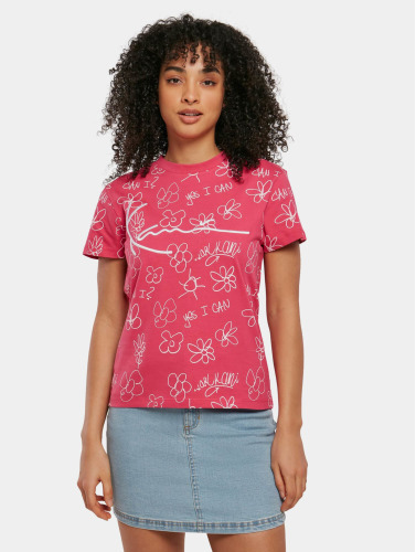 Karl Kani / t-shirt Signature Flower in pink