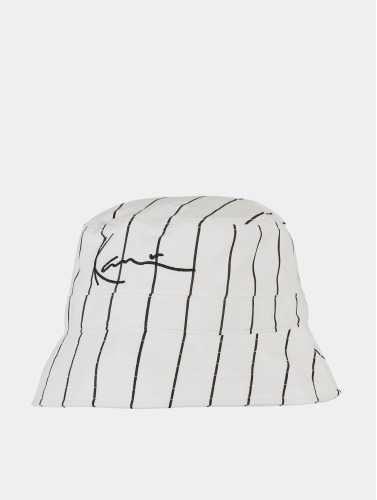 Karl Kani / hoed Signature Pinstripe in wit
